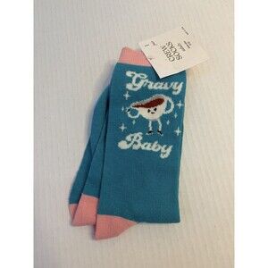 New Gravy Baby Crew Socks Size 6-12 Women’s Girl’s Teens Gift Stocking Stuffer